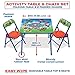 Paw Patrol Activity Table Sets – Folding Childrens Table & Chair Set – Includes 2 Kid Chairs with Non Skid Rubber Feet & Padded Seats – Sturdy Metal Construction