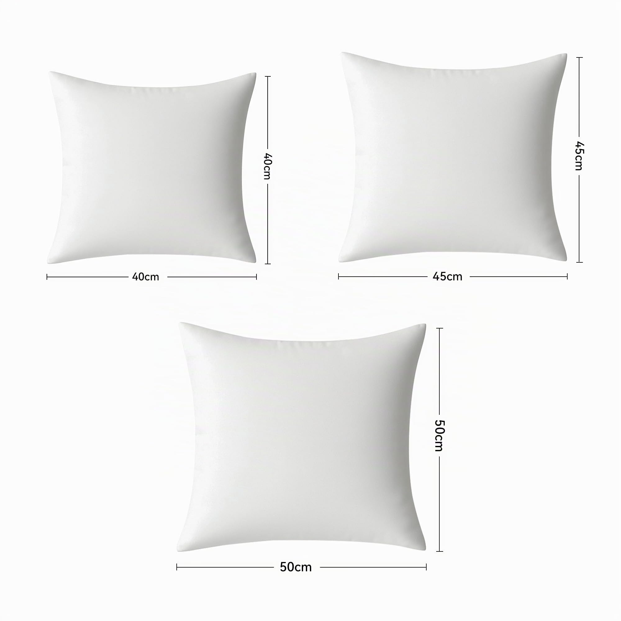 Deodar 2 Cuscini Imbottiti 50 x 50 cm, Morbidi per Interni ed Esterni | Resistenti alle intemperie, offrono un supporto morbido e confortevole per divani, sedie e cuscini da esterno