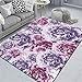 RUGMRZ Dywan ze wzorem dywan do salonu fioletowy nadruk design nowoczesny salon akcesoria do dekoracji wnętrz dywany małe 60 x 90 cm dywany do łóżka do sypialni