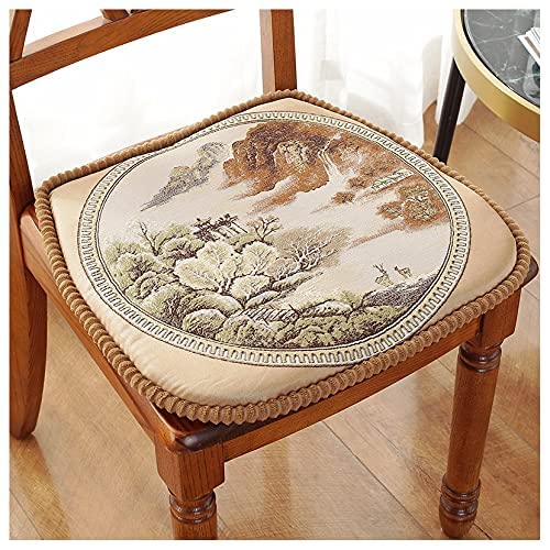 Coussin de chaise de salle à manger lot de 2 style chinois lavable