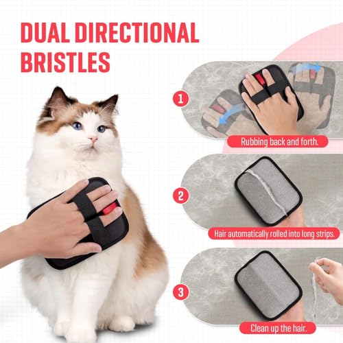 Image of Lint Rollers for Pet Hair, Sticky, Remover for Couch, Clothes Furniture and Carpet. Dog Hair Remover Cat Hair, Animal Fur, Fuzz. 5 Large Lint Rollers(300 Sheets) (LINT Glove)