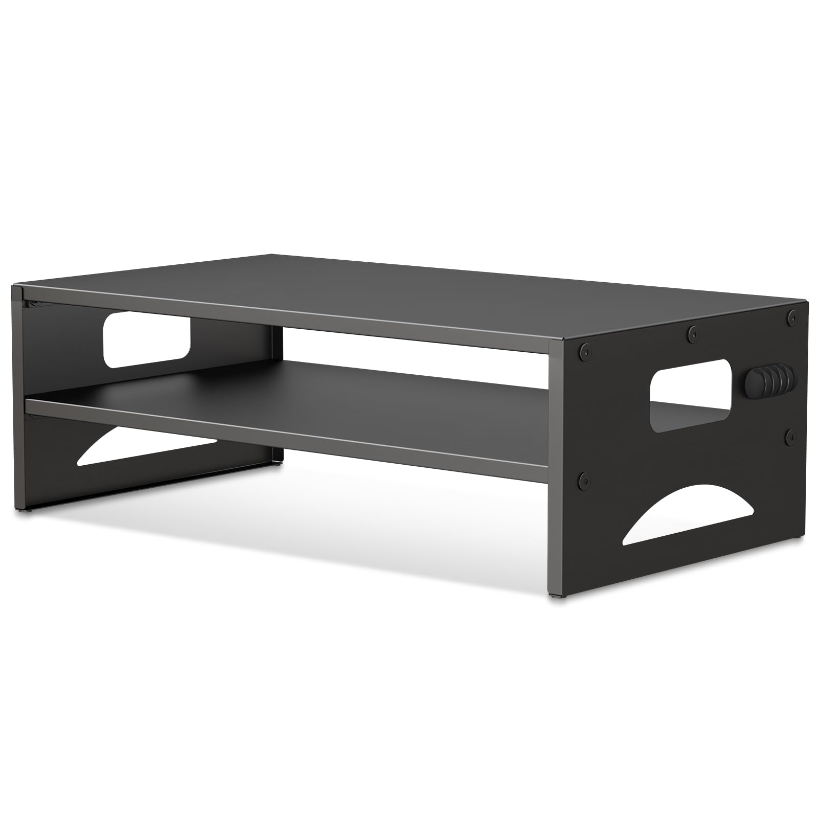 Photo 1 of ***MISSING SIDES*** Pholiten Monitor Stand Riser, Desktop Stand, Computer Stand, Ergonomic Design, Two-Level Design, Desktop Organization, Keyboard Smartphone Storage, Printer Stand, Display Stand, 16.5 x 9.3 x 5.6