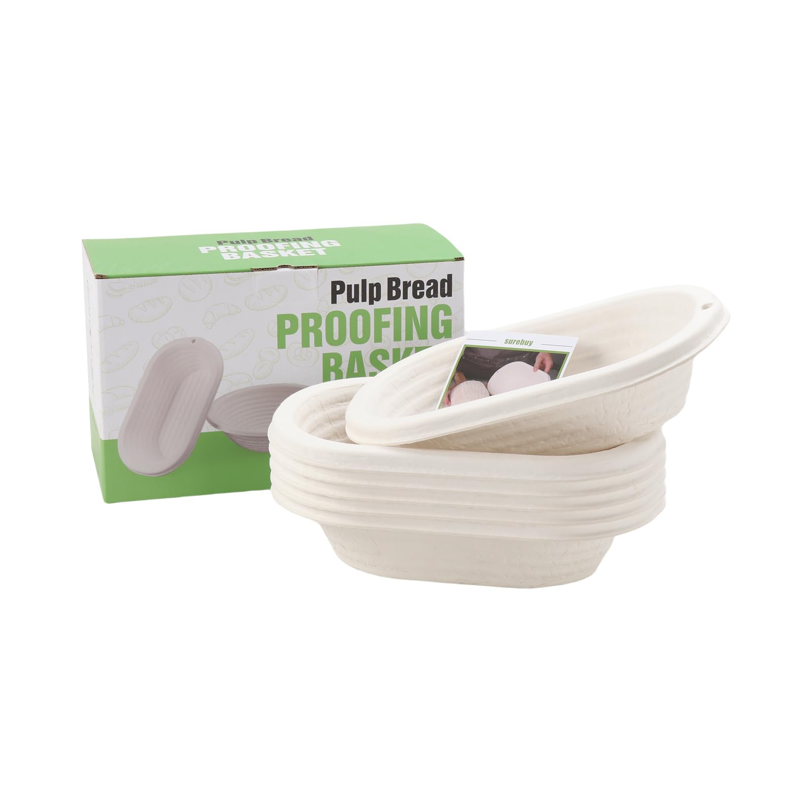 panier de levain ovale 24,5 cm lot de 6