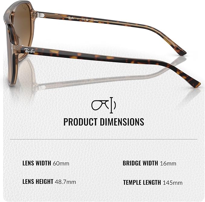 Image of Ray-Ban RB2205 BILL ONE Square-Round Shaped Sunglasses for Men & Women with Official RAYBAN Eyewear Kit