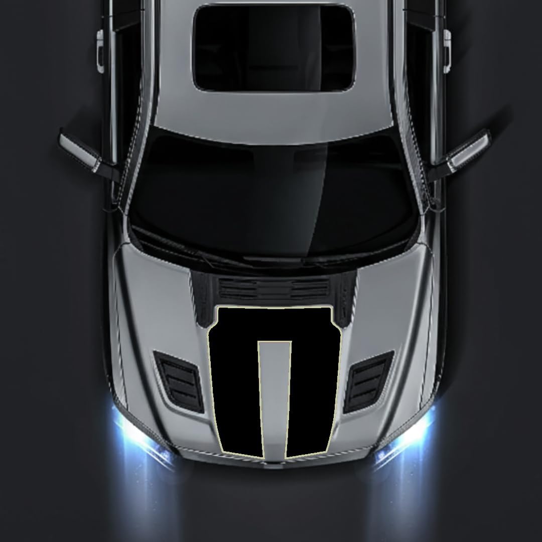 Hood Panel Decal/Sticker - Plain Style Graphic Kit - For Ram 1500 Rebel 2019-2025 - Premium Vinyl