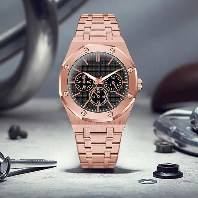 Image of Acnos Premium Brand Square Analog Multi Dial Multi Case Multi Belt Unisex Watch Women Men