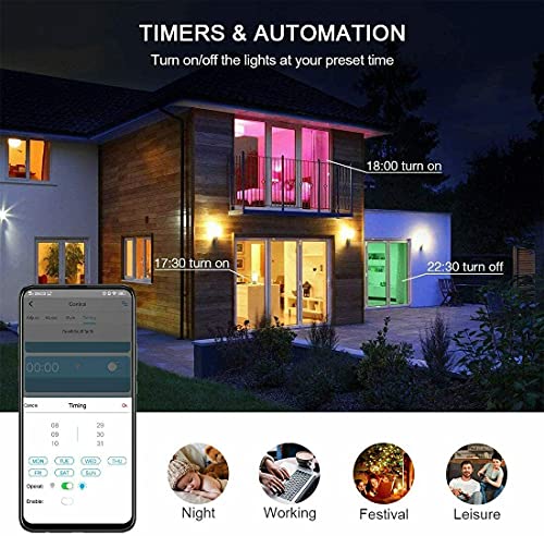 Fair Shop Striscia LED 5m WiFi,Smart RGB 5050