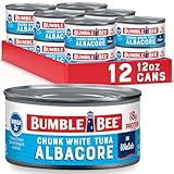 Bumble Bee Chunk White Albacore Tuna in Water, 12...