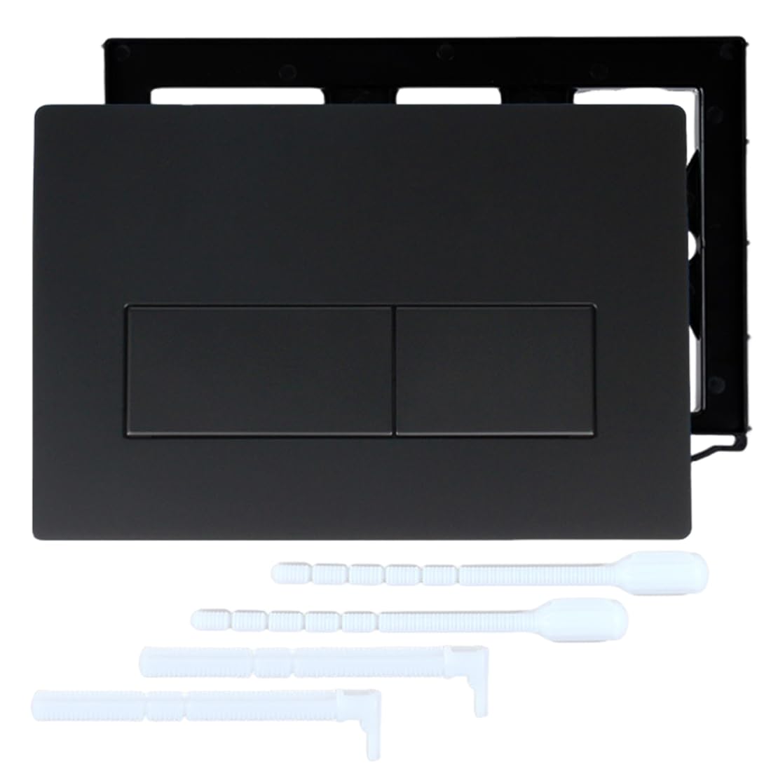 1 Pezzi Placca Di Comando Wc,Piastra Di Scarico,Piastra Di Ricambio Per Pannello Frontale Del Cassetta Wc,Doppio Scarico,Per Geberit Sigma 01,20,30,50,Up320,UP300 (nero)