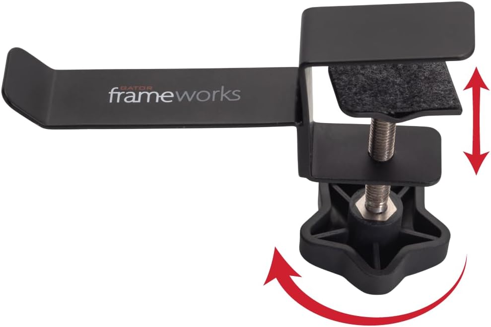 Cases Frameworks Headphone Hanger for Desks (GFW-HP-HANGERDESK), Black