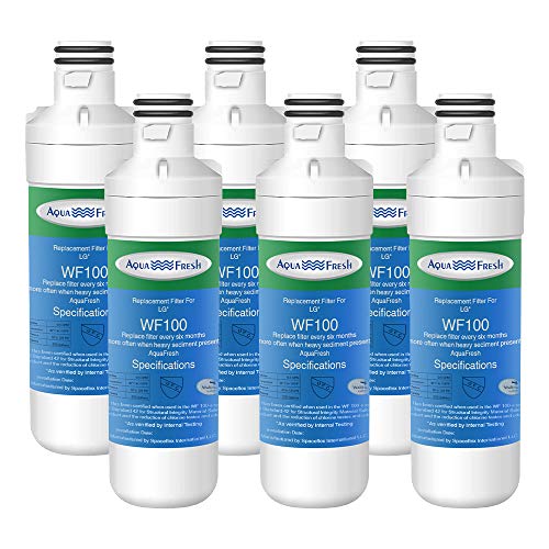 Aqua Fresh WF100 Filtro de agua para refrigerador, repuesto para LG LT1000P, LT1000PC, LT 1000PC, LT1000PCS, ADQ74793501, ADQ74793502, Kenmore 46 9980, 9980