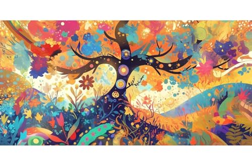 Diamond Painting Arbre de la Vie Abstrait 5D Full Drill 40x80cm - 2