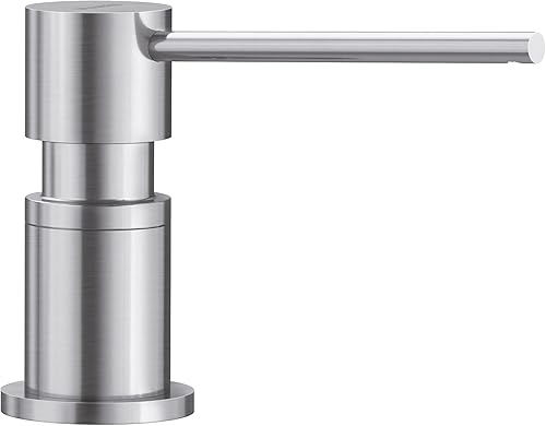 Vista 4 de BLANCO, Truffle 402306 LATO Dispensador de jabón de cocina, 10 onzas Cromo/Trufa