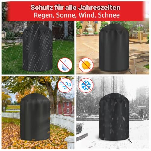 Foto von SPGOOD Grillabdeckung wetterfest 420D Oxford für Gasgrill(71x68cm)