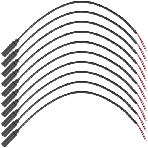 TOBBOMEY 10個 メスプラグ音声ケーブル 耐久 素材 裸線接続用ヘッドホンマイク延長コード 修理交換に