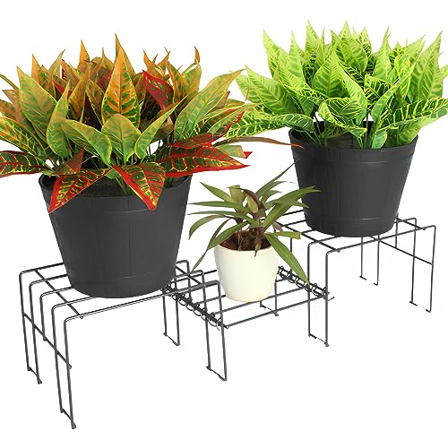 Meshable Moso Flower Pot Stand | Elegant and Functional Floor-Mounted Plant Stand | Rust Free Pot Stand for Indoor & Outdoor | DIY Stand for 3 Plants Meshable Moso Flower Pot Stand | Elegant and Functional Floor-Mounted Plant Stand | Rust Free Pot Stand for Indoor & Outdoor | DIY Stand for 3 Plants