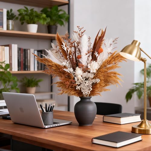 Ramo de Flores Secas Boho 17" Natural Pampas y Flores miniatura 4