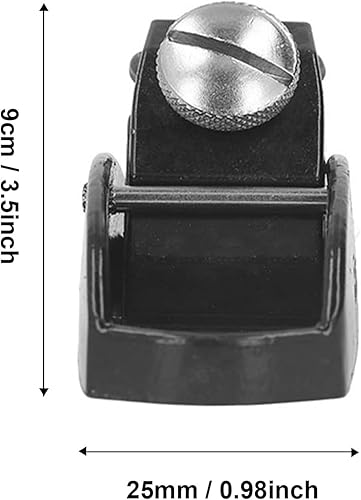 Miniatura 9 de Mini cepilladora de madera, profundidad de corte ajustable, acero al carbono, negro, carpintería, cepilladora manual, 0.5 pulgadas de ancho,