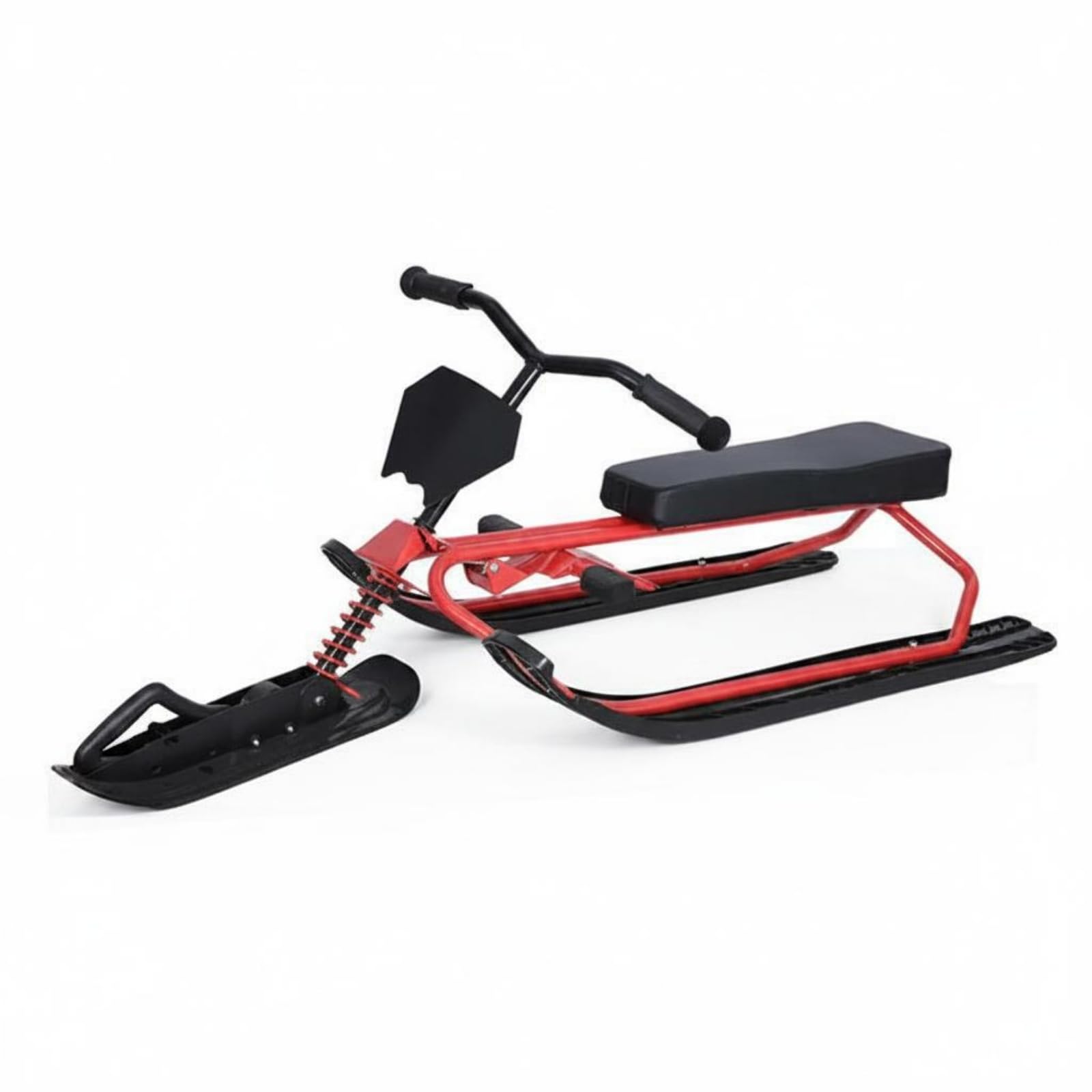 Luge à Frein Multisurface Luge Neige Enfant Adulte Volant Flexible Traîneau de Neige avec Freins à Pied pour Adultes, Extérieur