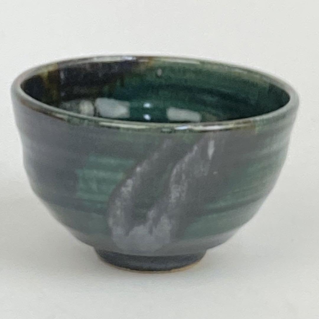 Amazon.co.jp: 民芸益子焼 関澤武窯 抹茶碗 鉄釉茶器 共箱解説書付き