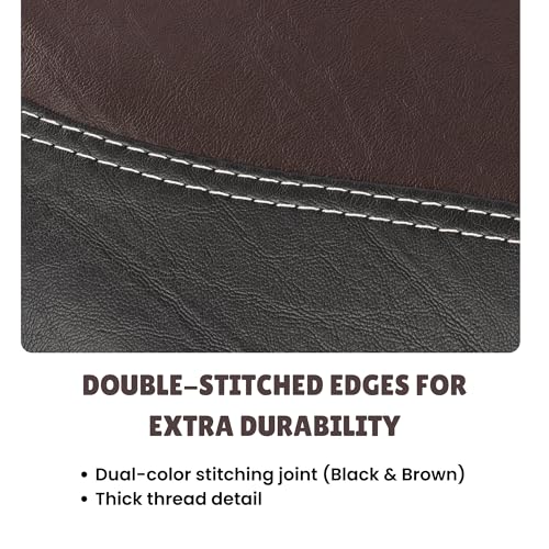Image of Favourite Auto Accessories Dual Colored Seat Cover With Pro Leather Finish for Ola S1 Models (Brown & Black)