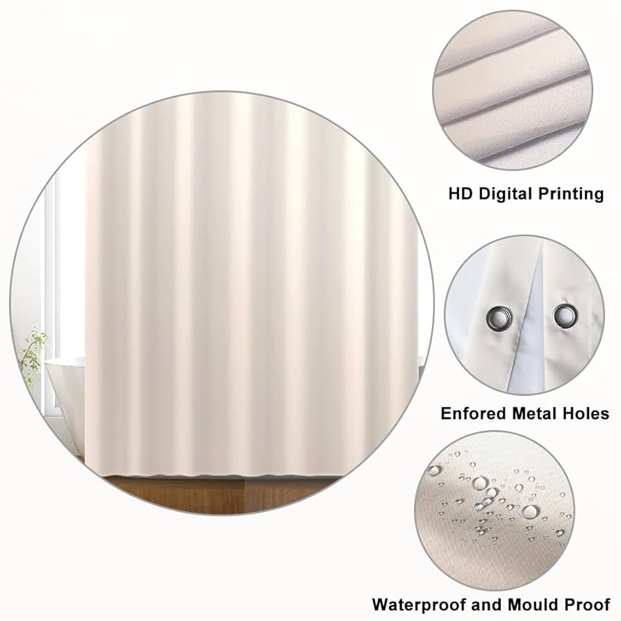 Rideau Douche Uiiooazy - Marbre Noir Or - 150x200cm - Polyester Imperméable - 10 Crochets