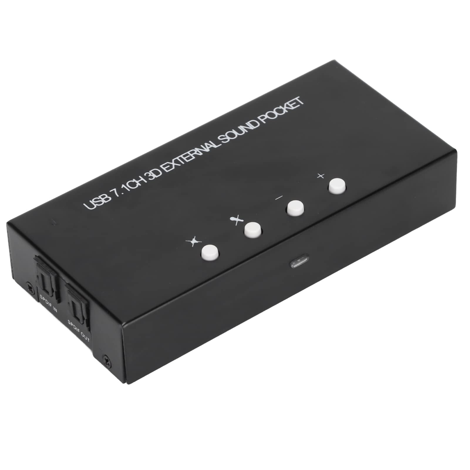 Bewinner Tarjeta de Sonido Externa USB de 7.1 Canales para PC, Adaptador de Sonido Envolvente con Entrada de Micrófono Dual, Control de Volumen, S/PDIF óptico y Reproducción de 48 KHz