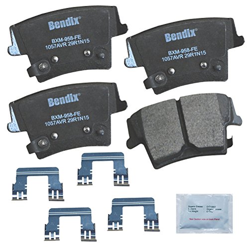 Image of Bendix Priority1 CFM1057AVR Semi-Metallic Rear Brake Pads for Dodge Charger 2014-2006, Magnum 2008-2006