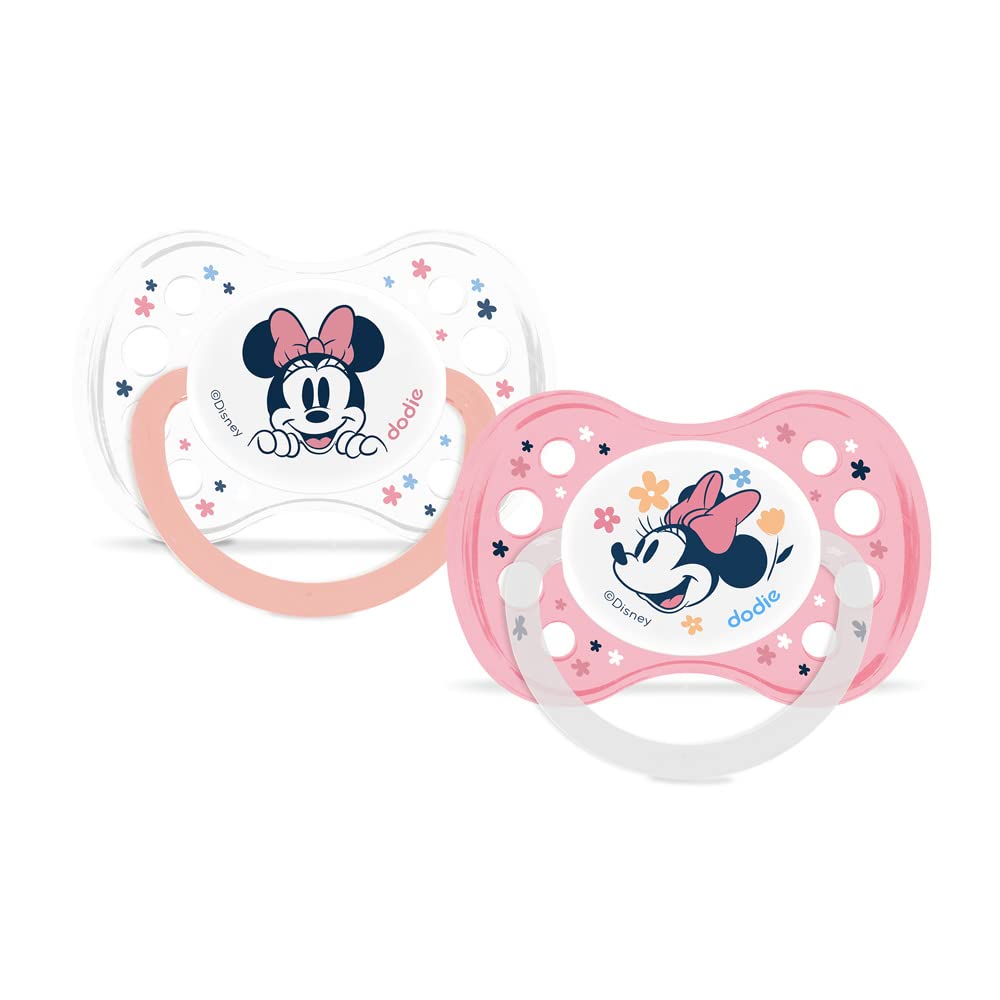 Dodie - Pair of Anatomical Minnie Mouse Dummies - A64 - for 6+ Months.