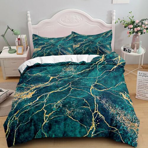 Housse de couette 90x190 enfant en microfibre cyan avec taie 65x65