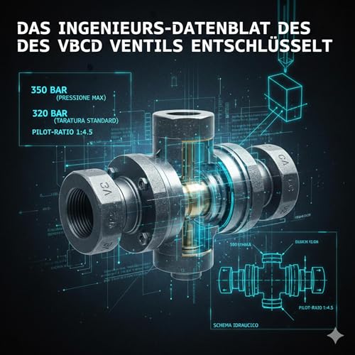Das Ingenieurs-Datenblatt des VBCD Ventils entschl&uuml;sselt copertina