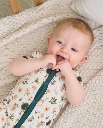 BINIDUCKLING Baby Summer Romper 95% Viscose Made from Bamboo, 5% Spandex Buttery Soft Snap Up Jumpsuits Newborn - 24 Months4