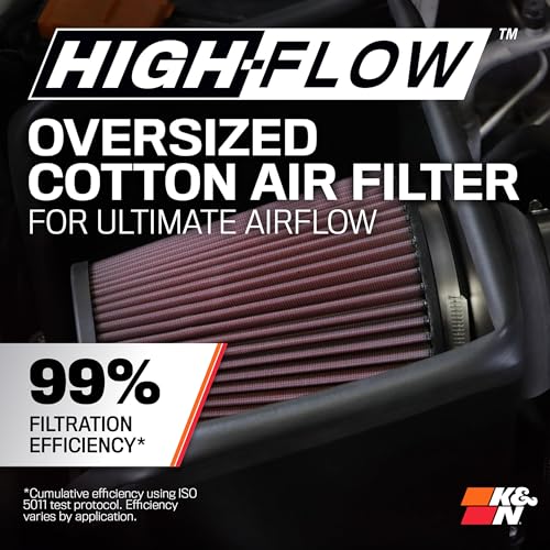 Image of K&N Cold Air Intake System: High-Flow Air Filter, Increase Performance & Towing: Compatible with 2024-2026 Toyota: Land Cruiser, Tacoma, 77-9043KP