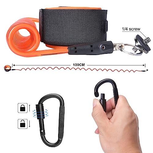 Action Camera Non-Slip Handler Floating Hand Grip Holder Mount + Steel-cored Safety Wrist Strap for GoPro Sony Insta360 Olympus Akaso Underwater Camcorder Diving Surfing Snorkeling Rafting Kayaking - Image 5
