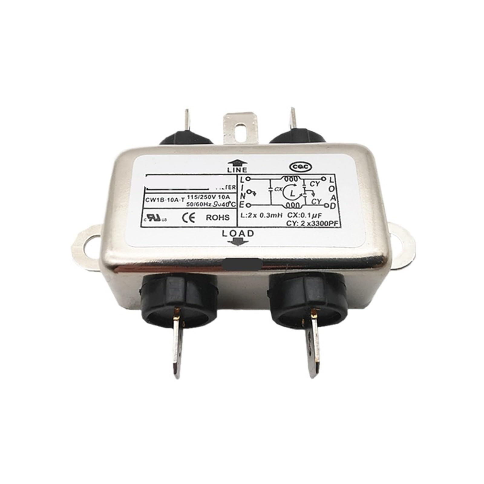 WBBAYDRFR Single-phase power filter CW1B-06A-T 6A 10A CW2A-10A-T CW1D CW2C CW2B(CW1B -10A -T 10A)