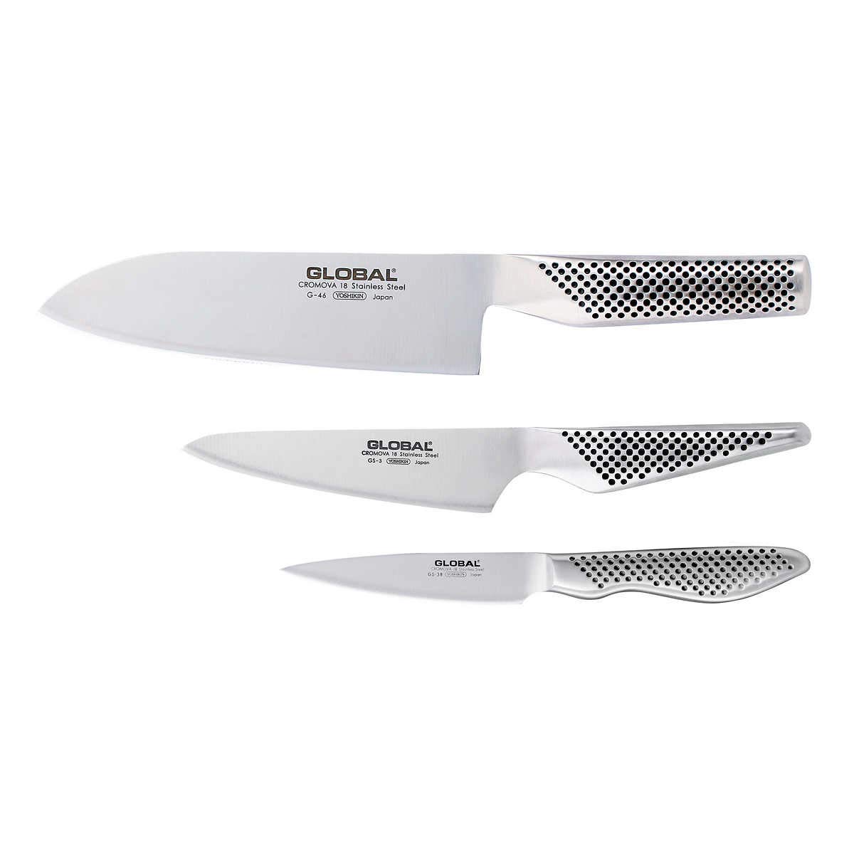 Global Knives 3 Piece Kitchen Knife Set G46338