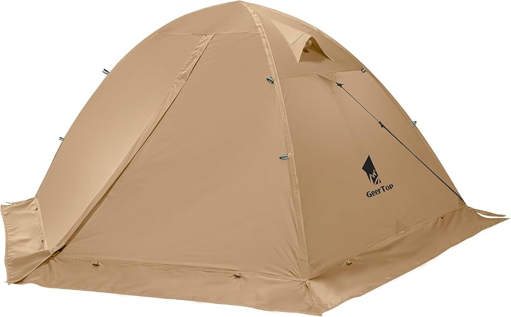 Amazon.co.jp: GEERTOP テント 2人用 ソロテント 軽量 4シーズン 二