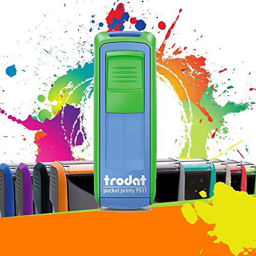 Tampon Trodat Pocket Printy 9511 automatique de poche pour 3 lignes de texte personnalisé