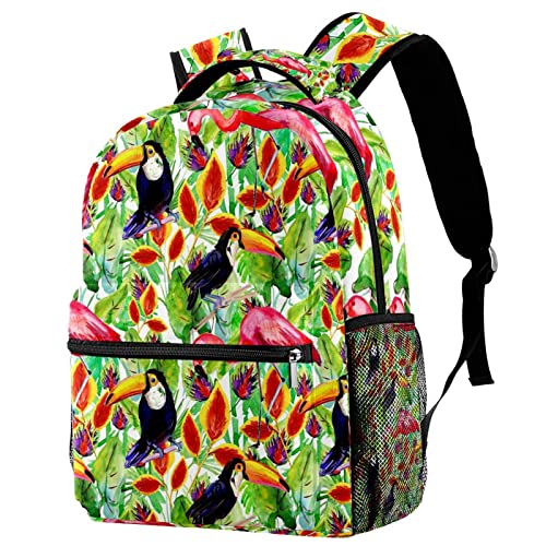 Sac à dos voyage toucan avec porte-bouteille pratique pour filles et garçons