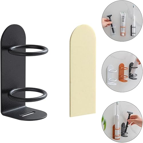 Miniatura 7 de DOITOOL Estantes montados en la pared, 2 unidades, soporte eléctrico para cepillos de dientes, organizador de almacenamiento para baño, encimeras de