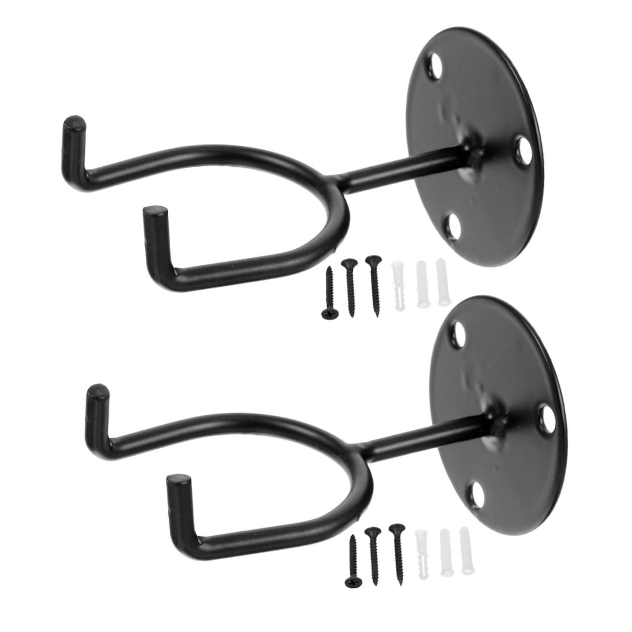 Hemoton 2pcs Wall-mounted Baseball Bat Holder Storage Rack Space-saving Wall-mounted Bat Display for Home Sports