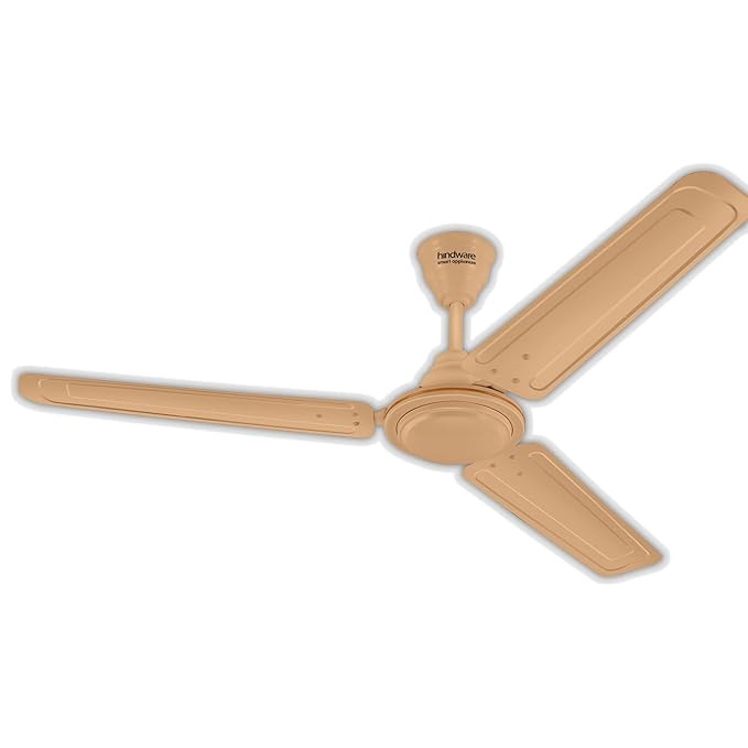 Hindware Smart Appliances Recio Sand Beige Fan 1200MM Star Rated Ceiling Fan for home with 425 RPM Energy Efficient Silent Air Delivery Fan 51 Watt copper motor and aerodynamic blades
