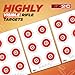 25, 50, 75 Yard Rifle Target by EZ2C Long Range Shooting Paper Targets (100 yd) Bullseye Style High Visibility Firearms, Pistol, Airsoft and BB Gun .22 Rifles Target 11