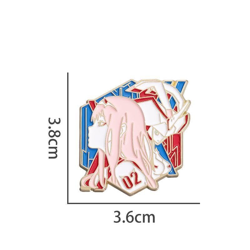 Amazon.co.jp: ダーリンインザフランキス ブローチ グッズ 金属製