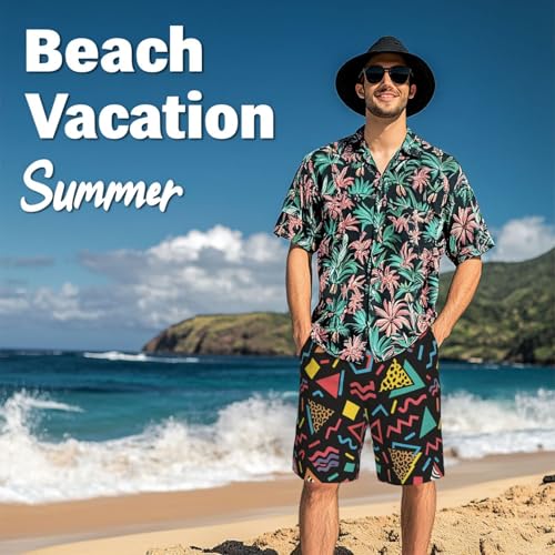 Mens Vintage 80s 90s Swim Trunks Quick Dry Swim Beach Shorts with Mesh Lining Pockets X-Large3