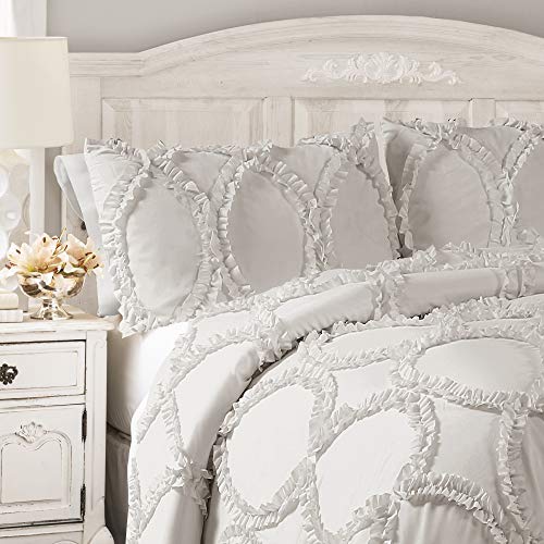 Housse de couette king gris clair en parure 3 pièces pour un lit douillet - 3
