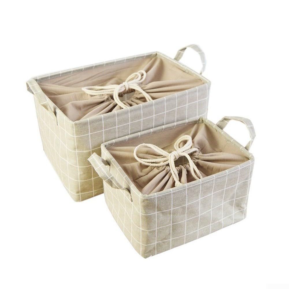 Faltbare Aufbewahrungsbox Baumwolle Leinen 48x33cm(D)