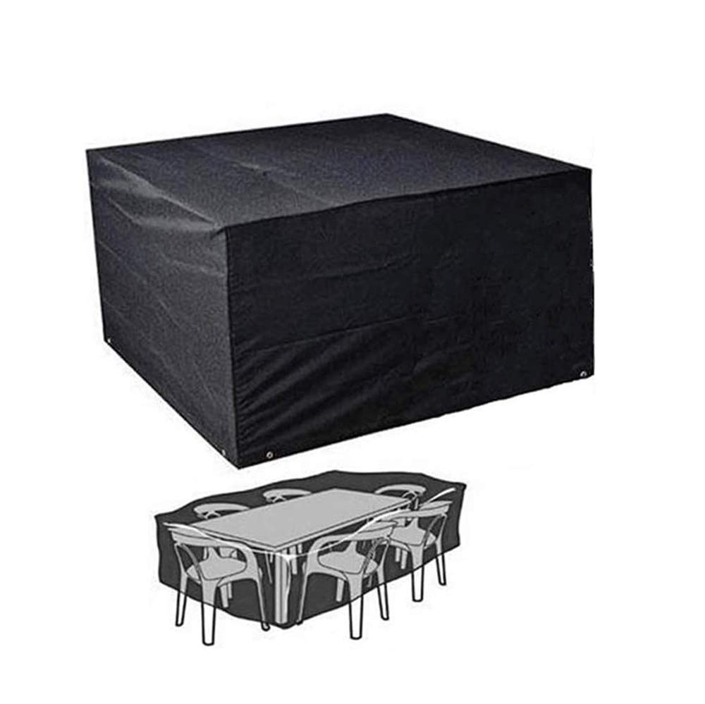 Bollaer Waterproof Outdoor Furniture Covers, 420D Oxford Fabric Cube Garden Furniture Covers For Table Chairs Rattan Furniture Covers (127 X 127 X 74Cm)