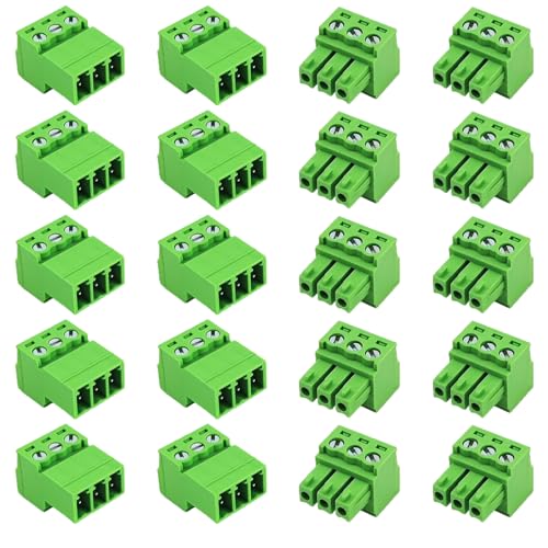 Cemydeyo ALC3.81MM 3-Pin Schraubklemmen 10er Set