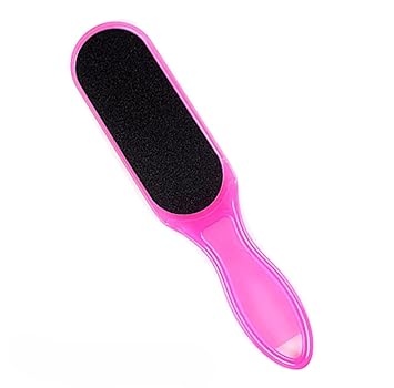 Feelhigh Premium Foot Scrubber Dead Skin Remover | Pedicure Tool for Feet Double Sided Wooden Foot Filer (Pink)